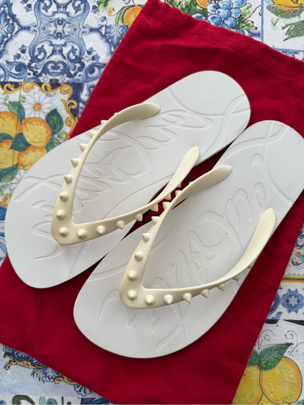 LouBoutin Flip Flops